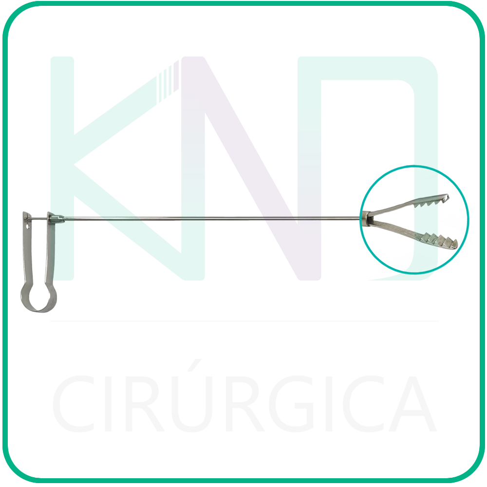 Pinça Jacaré Autoclavável para Urologia