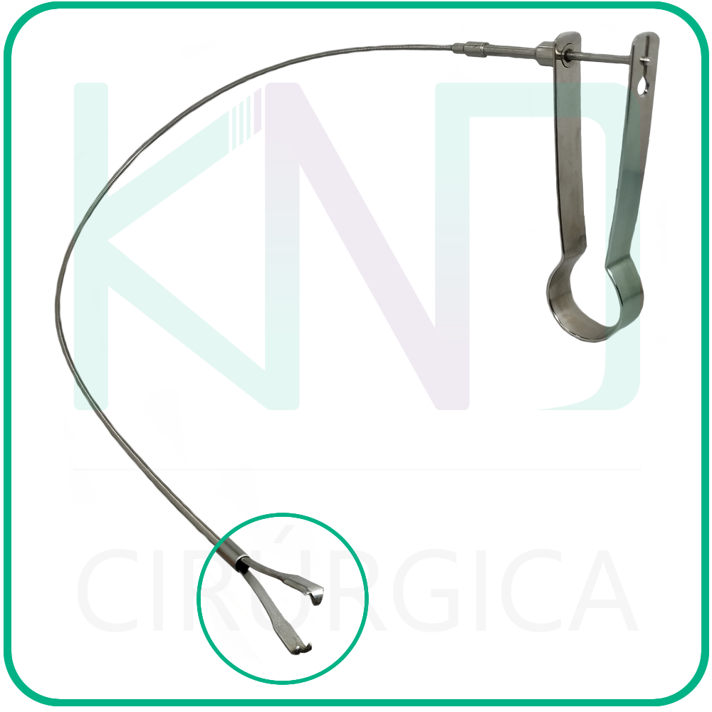 Pinça Bidente Flexível Autoclavável para Urologia Pinça Bidente Flexível Autoclavável para Urologia